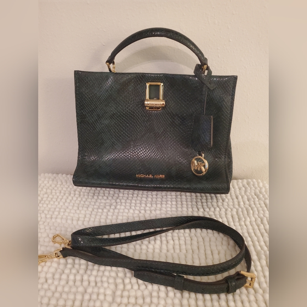 Michael Kors Penelope Satchel Green